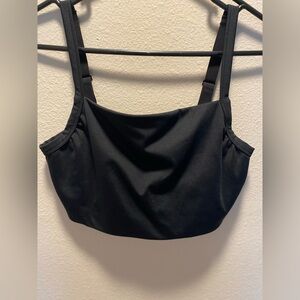 Aerie Offline Black Adjustable Sports Bra Size Large